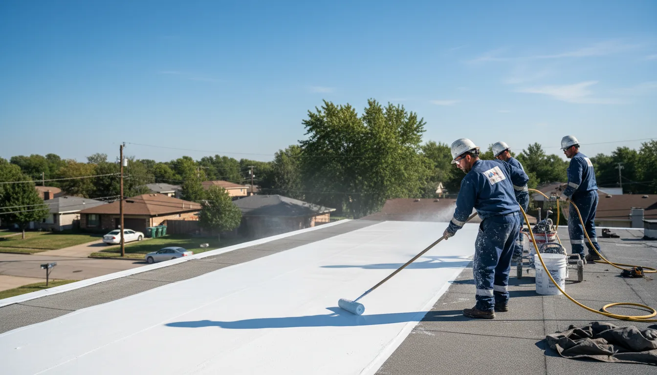 Commercial roof coating in Bicknell, IN near me